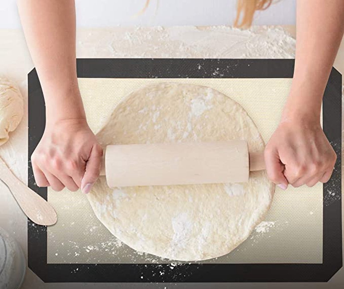 Reusable oven mat - 30 x 40 cm - Heat resistant 250°C - Black - Hygienic - Washable