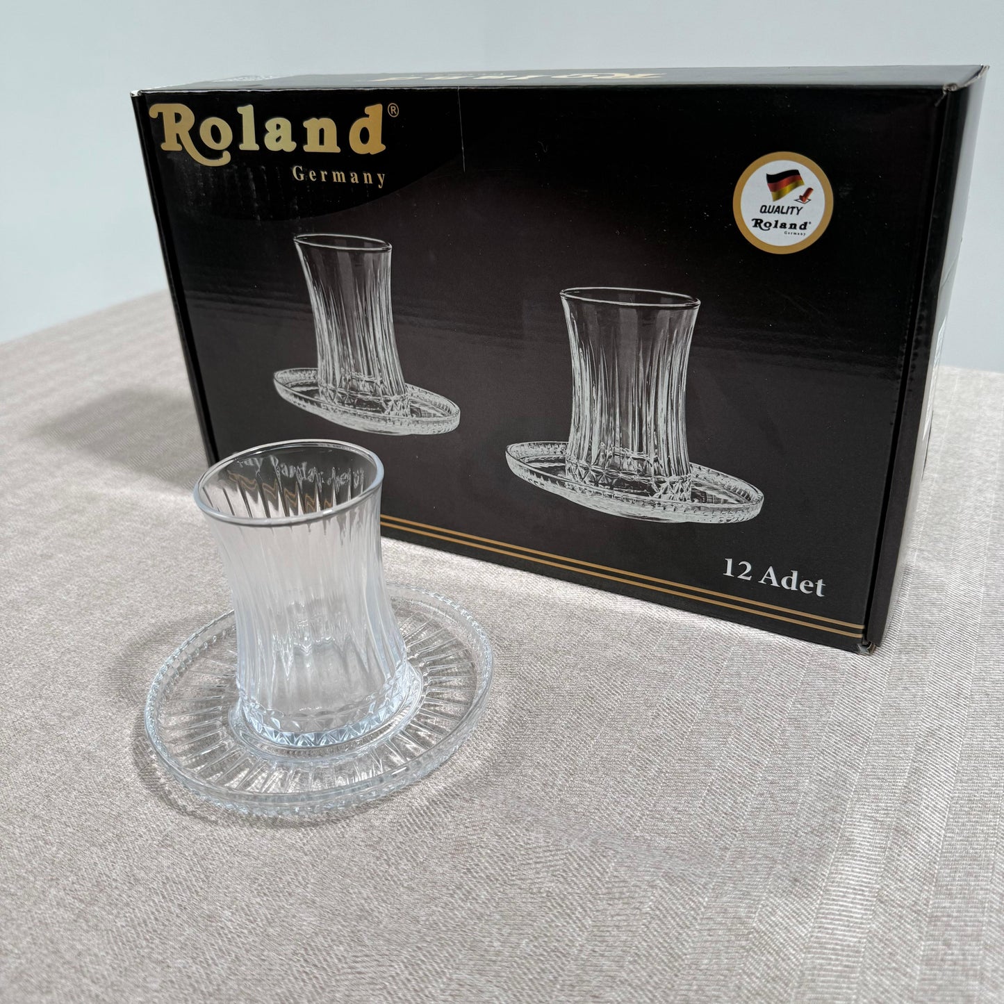 Set de Verres à Thé Elegance – 12 Pièces