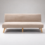 Canapé-lit Urban 3 places convertible – 185 x 90 x 87 cm – Beige