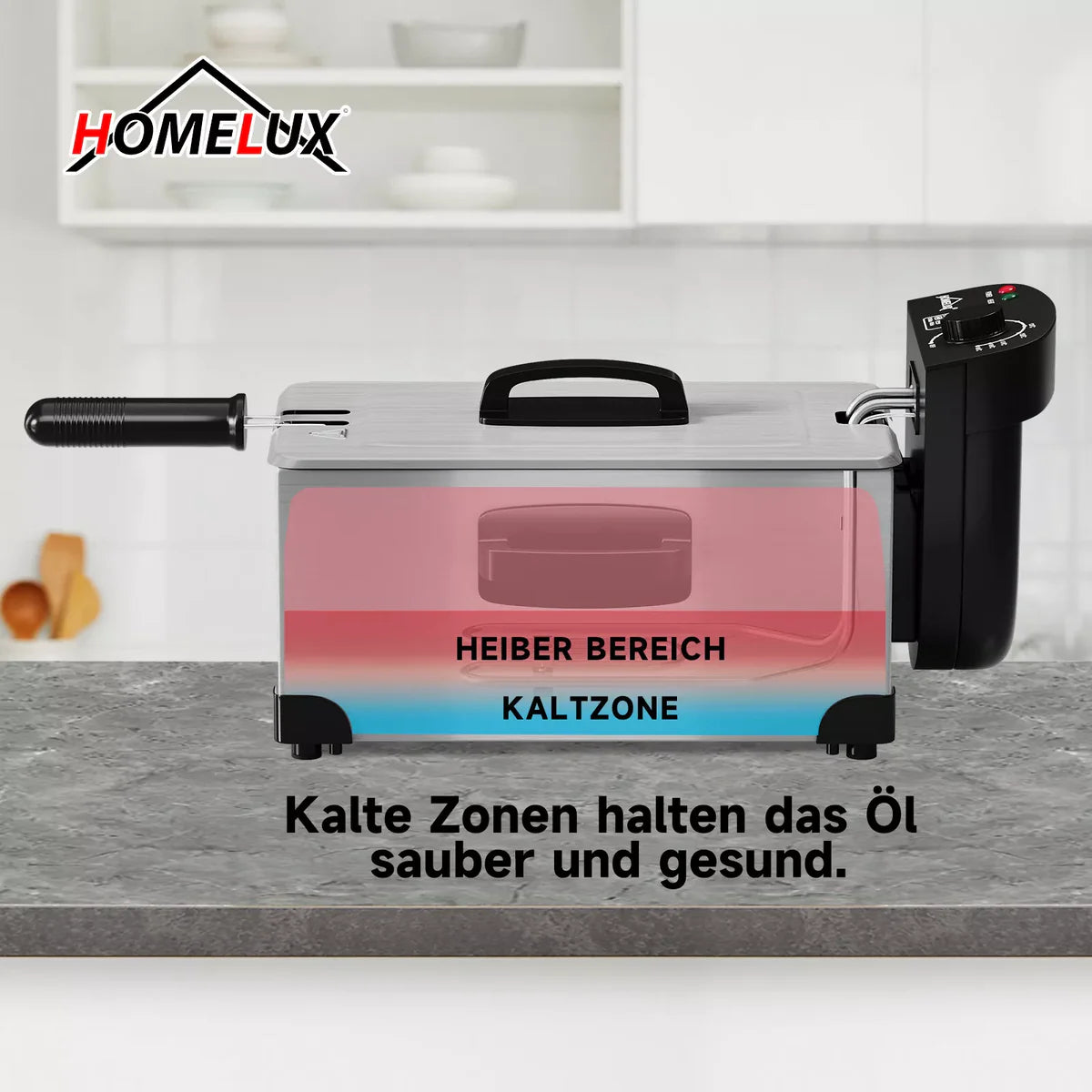HOMELUX Friteuse 3 L 2000W