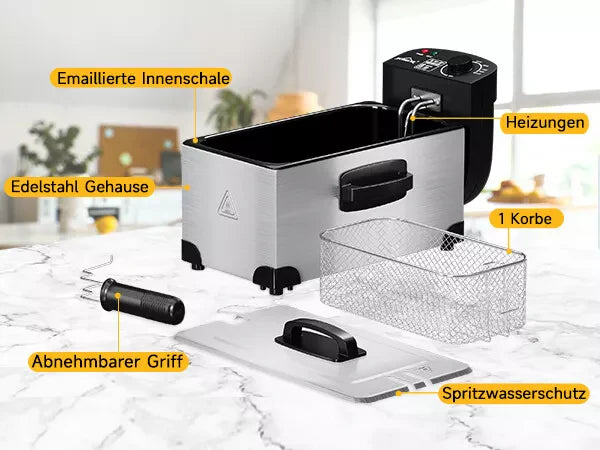 HOMELUX Friteuse 3 L 2000W