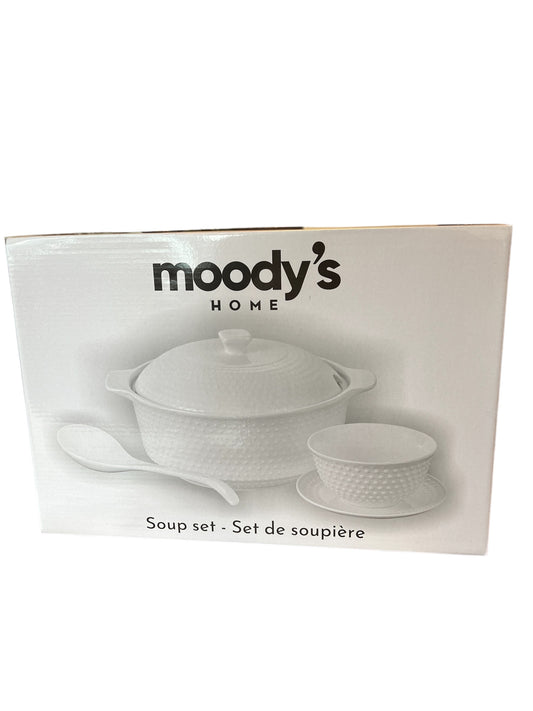 Ensemble de Soupière Élégant Moody’s Home – Service de Table en Porcelaine 15 PCS