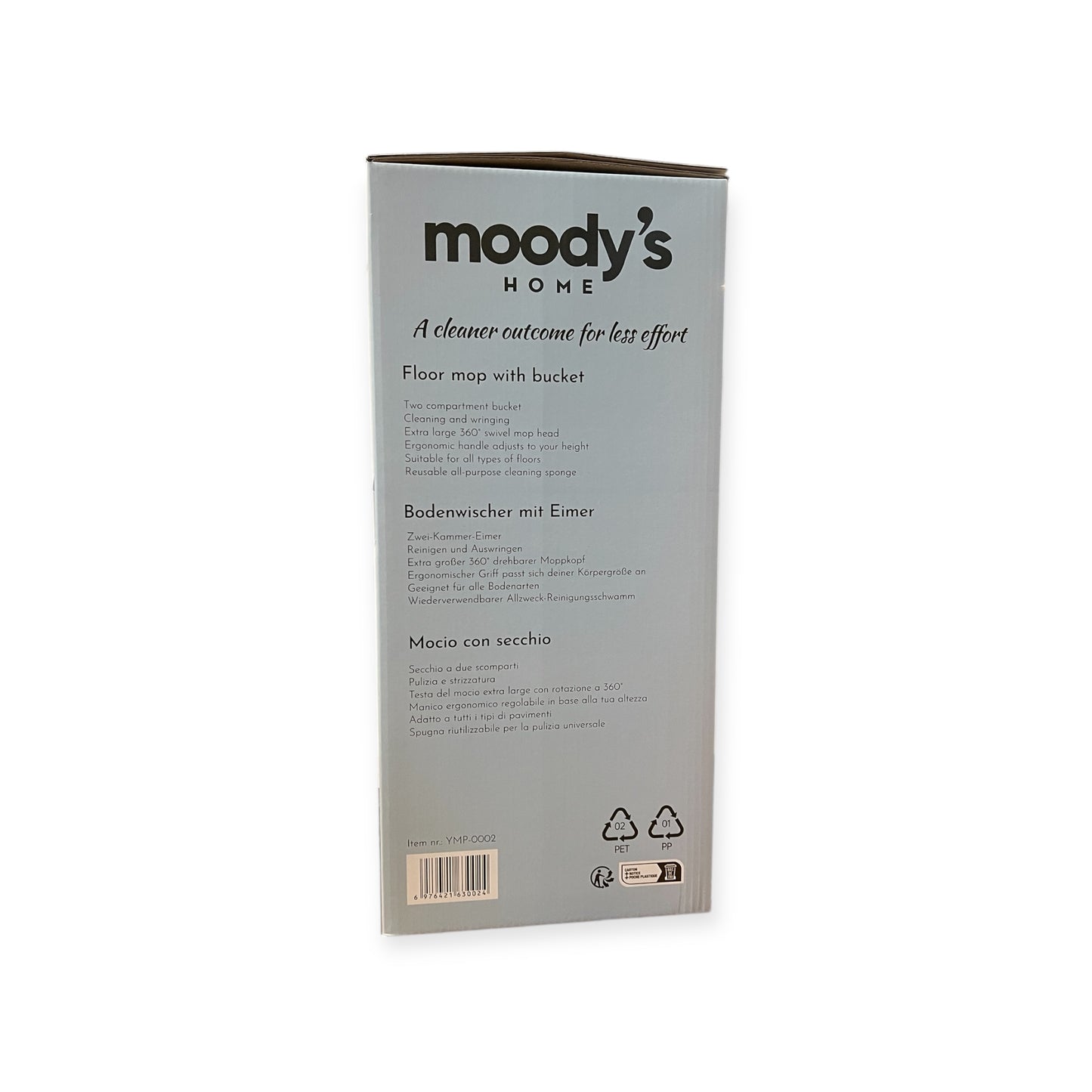 Balai avec Seau Mop Moody's Home – Nettoyez Facilement, Gagnez du Temps