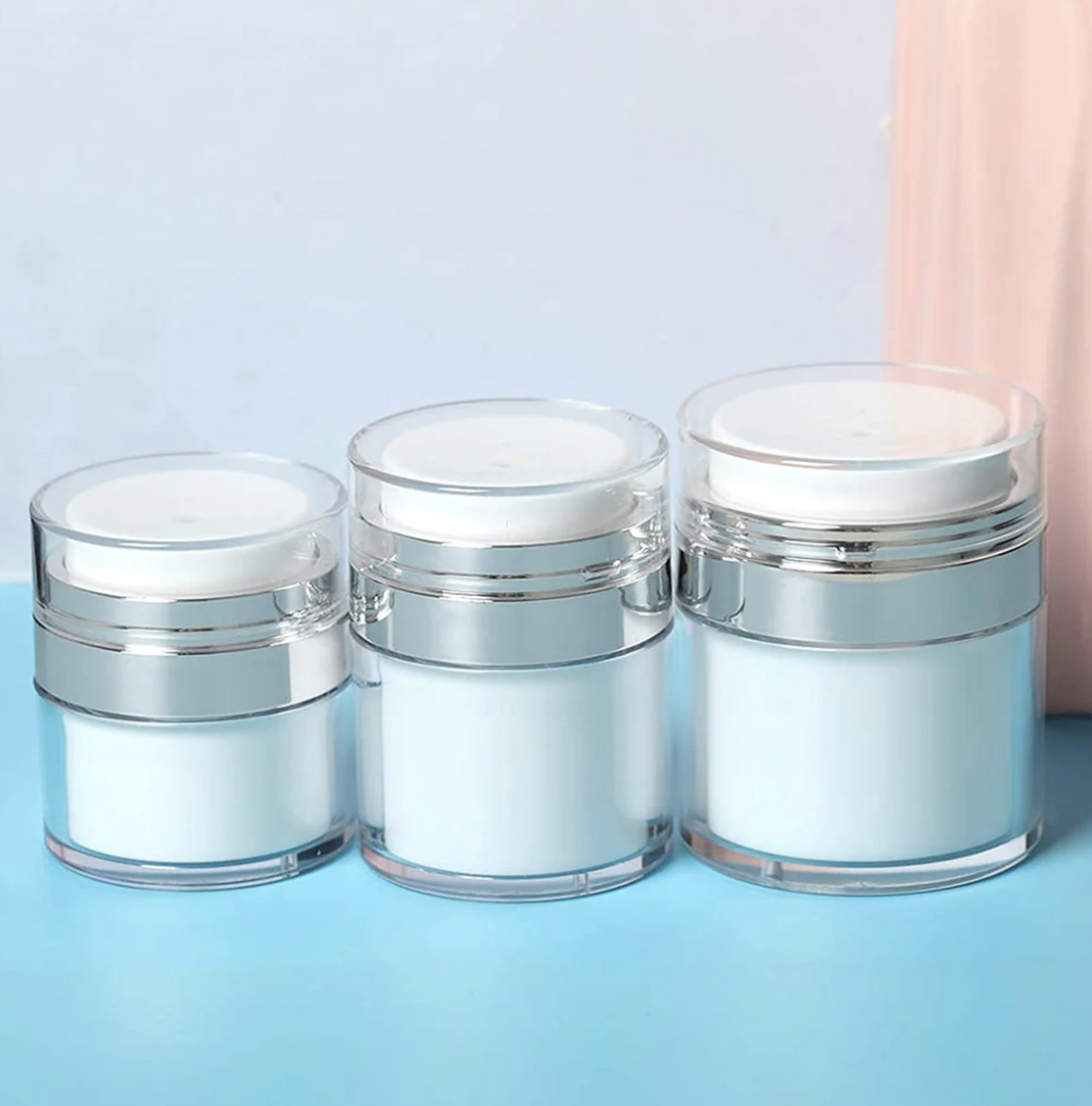 Flacon de crème sous vide avec pompe pour crème pour le visage et flacon de lotion sous vide