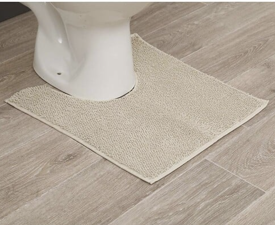 Tapis Contour Wc En Polyester 45 X 50 Cm