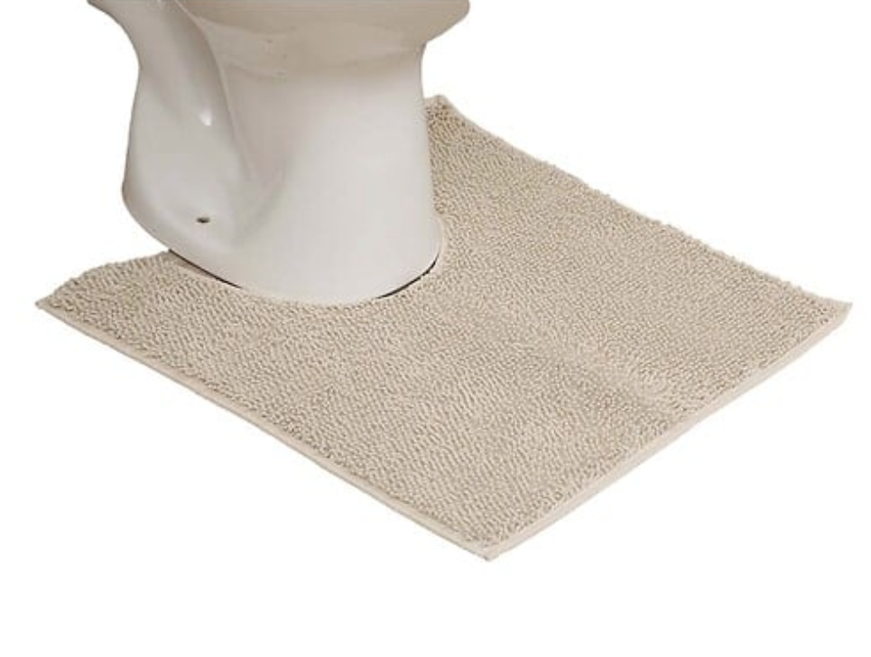 Tapis Contour Wc En Polyester 45 X 50 Cm
