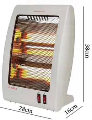 Elektrische kwartsverwarmer 400/800 W - QH-90A - Wit