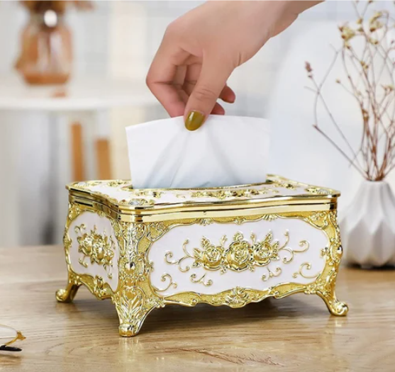 Luxury Alloy Tissue Box