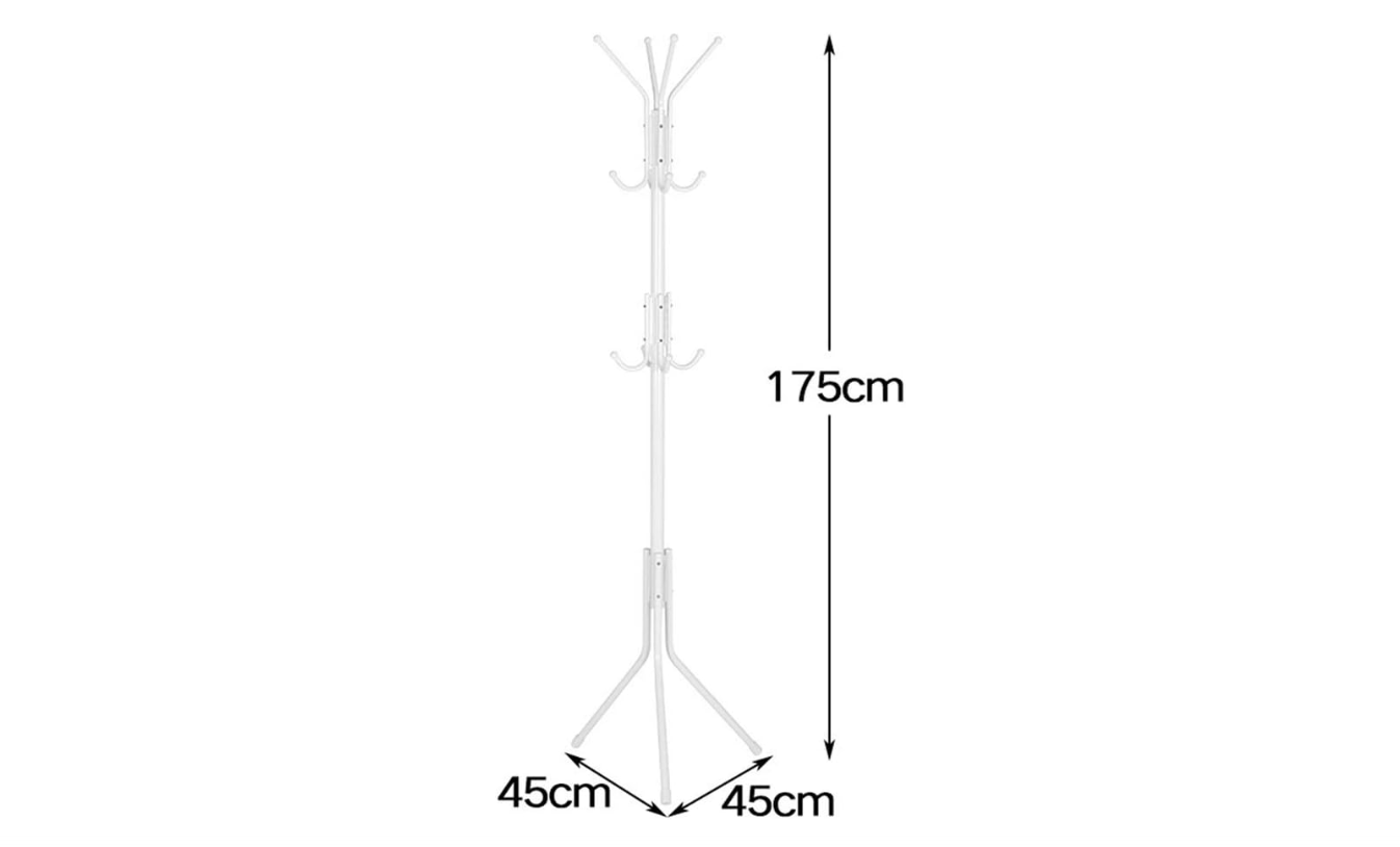 Metal Coat Rack by MD – Freestanding Hat and Umbrella Stand with Base