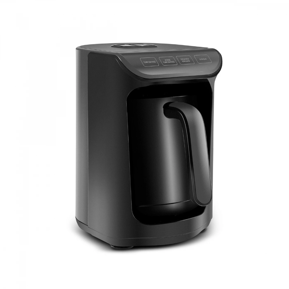 Karaca Hatır Ember Turkish Coffee Maker and Wave Turkish Coffee Machine 5 Cup Capacity with Lots of Foam