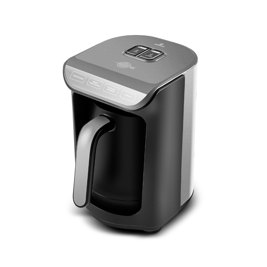 Karaca Hatır Ember Turkish Coffee Maker and Wave Turkish Coffee Machine 5 Cup Capacity with Lots of Foam