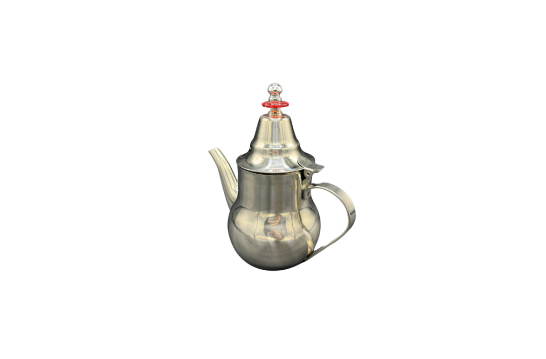 Théière Marocaine Traditionnelle Flip – Acier Inoxydable, Or et Argent (0,3 L, 0,4 L, 0,7 L)