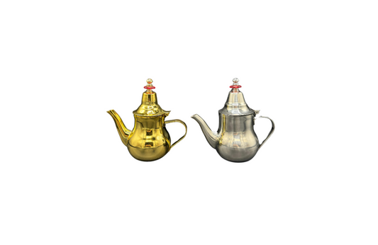 Traditional Moroccan Flip Teapot – Stainless Steel, Gold and Silver (0.3L, 0.4L, 0.7L)