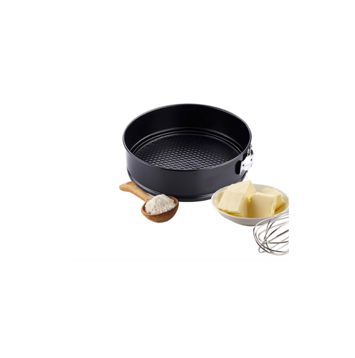 Set of 3 Round Cake Pans - Non-Stick and Leakproof Springform Pans with Removable Base for Baking Cheesecakes and Sponge Cakes
