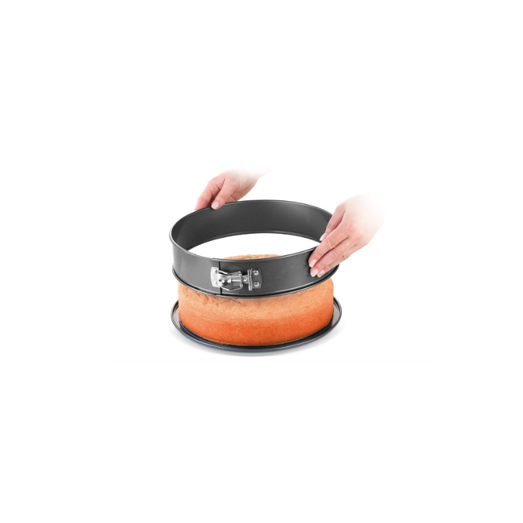 Set of 3 Round Cake Pans - Non-Stick and Leakproof Springform Pans with Removable Base for Baking Cheesecakes and Sponge Cakes