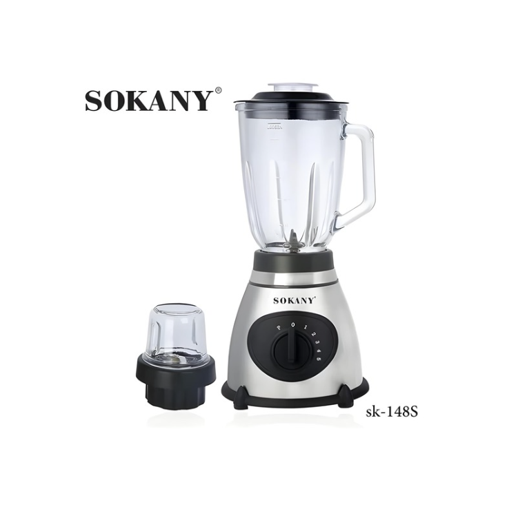 Sokany SK-148S, Mixeur en Acier Inoxydable, 400 W