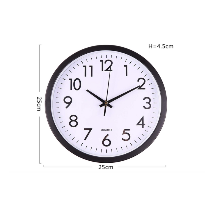 Horloge Murale Élégante – Parfaite pour la Maison, le Bureau, la Cuisine et l’École