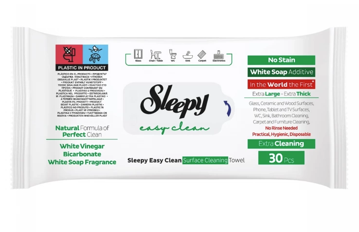 Lingettes Nettoyantes Sleepy Easy Clean – Extra Larges & Ultra Épaisses pour un Nettoyage Efficace