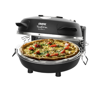 Eratec Four à Pizza – Tasfirin – Lahmacunmaker - 1100W – Noir