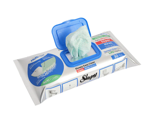 Sleepy Easy Clean – Lingettes Multi-Surface Cuisine & Salle de Bain (Dégraissantes & Anticalcaire)
