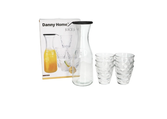 Set Carafe & 6 Verres – 7 pièces – Danny Home™