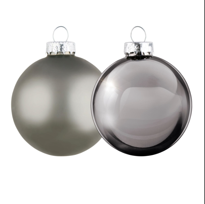 Boules de Noël en verre argentées Arti Casa – Lot de 6 décorations