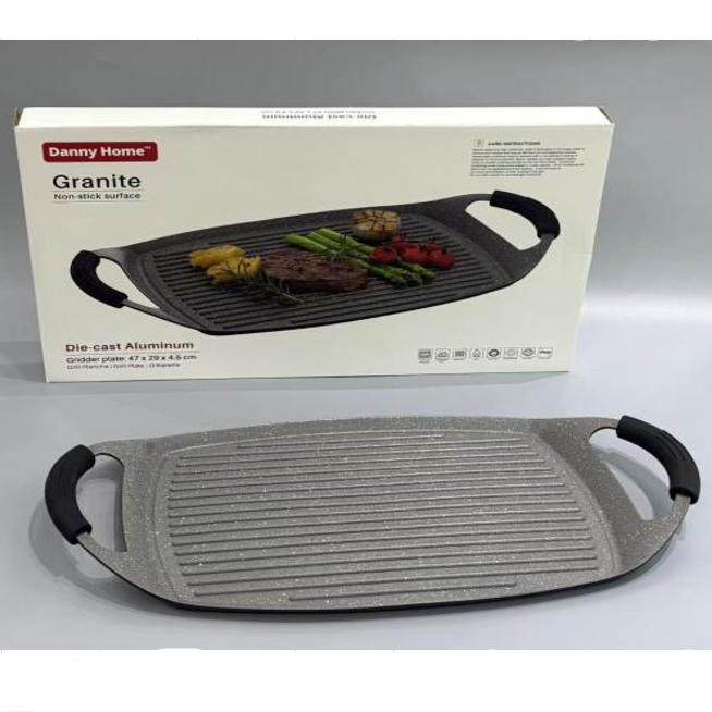 Plaque de cuisson en aluminium avec revêtement granit – 47 × 29 cm