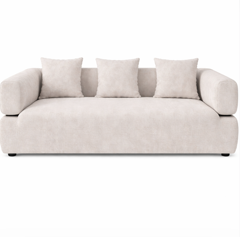 Canapé 3 places – Tissu Beige