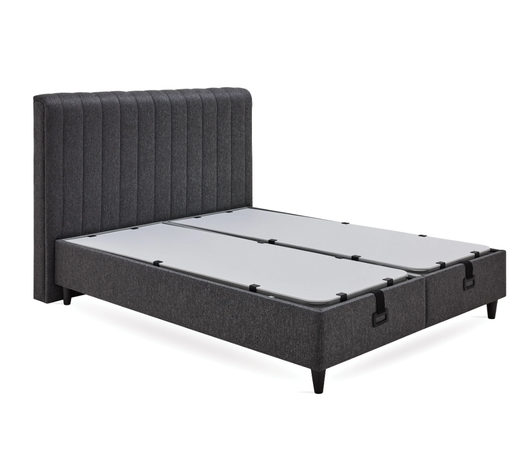 Ensemble de lit Yataş 3 tailles (90 × 200, 140 × 200, 160 × 200) – Sommier Lento crème et tête de lit Supreme Sleep