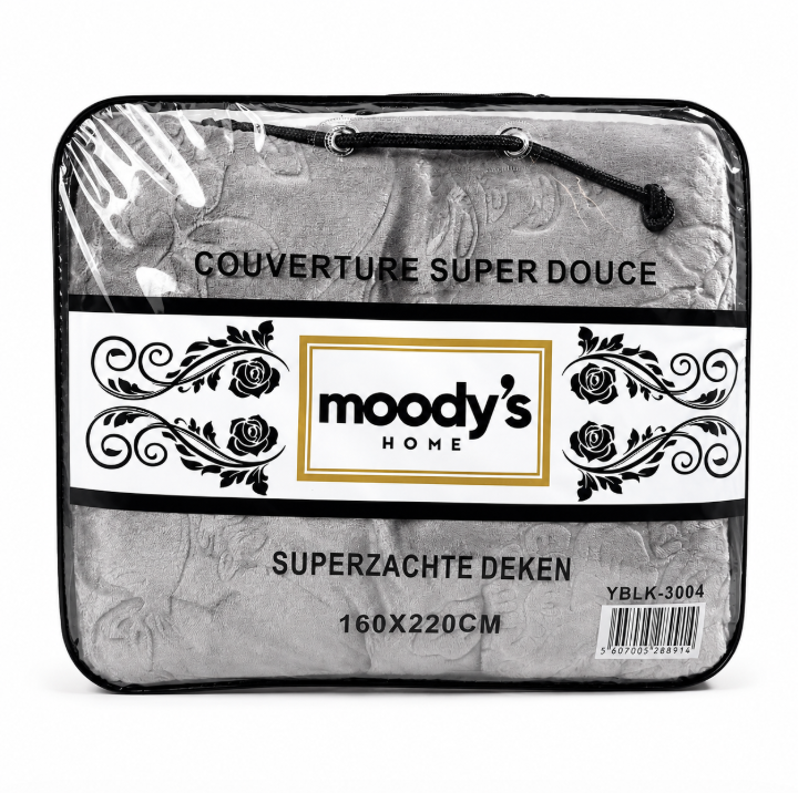 Moody's Home Couverture Ultra Douce – 160 × 220 cm / 220 × 240 cm