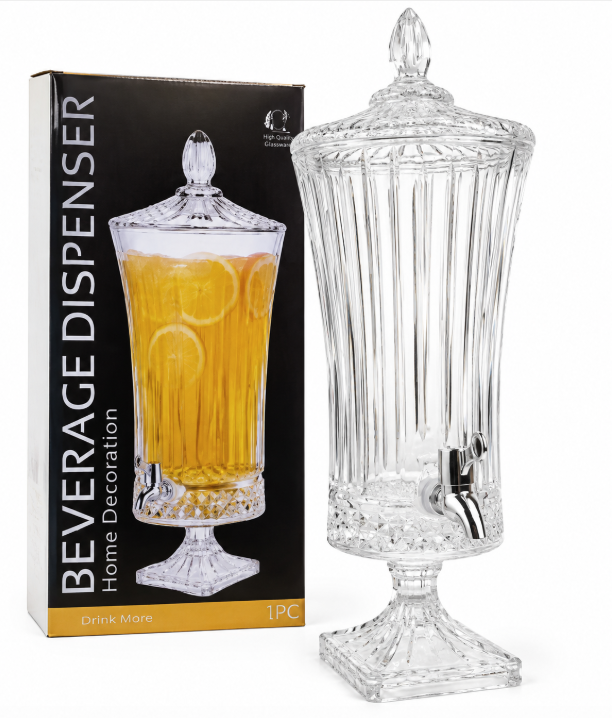 Distributeur de Boisson en Verre avec Robinet – 4,5 L