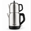Roland Germany Théière Électrique en Acier Inoxydable – 2200 W – Bouilloire 1,7 L + Théière 1 L