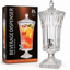 Distributeur de Boissons en Verre avec Robinet et Couvercle – Transparent-2L