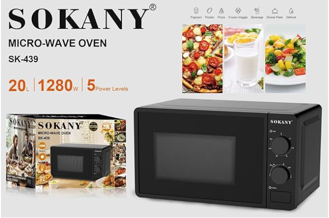 Sokany 20L 1280W Microwave