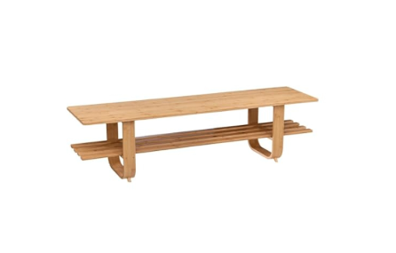 Banc Long en Bambou – Design Minimaliste