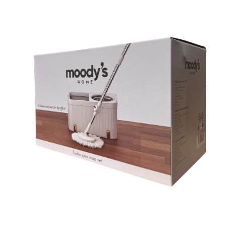 Moody's Home Turbo Spin Mop Set – Un Nettoyage Efficace Sans Effort