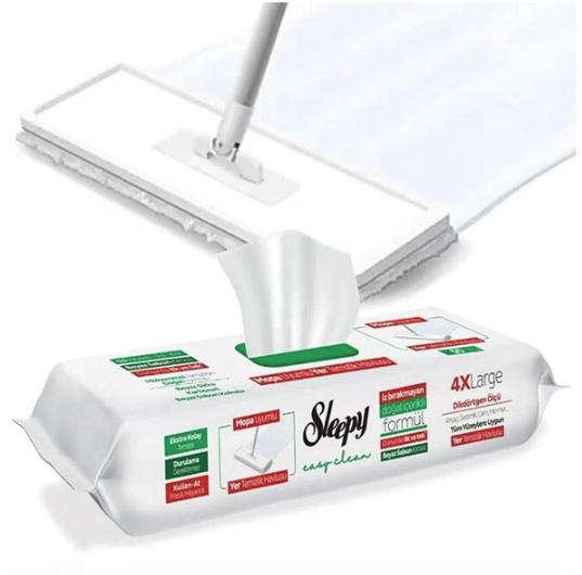 Sleepy Easy Clean – 4X Large Lingettes Sol pour Mop