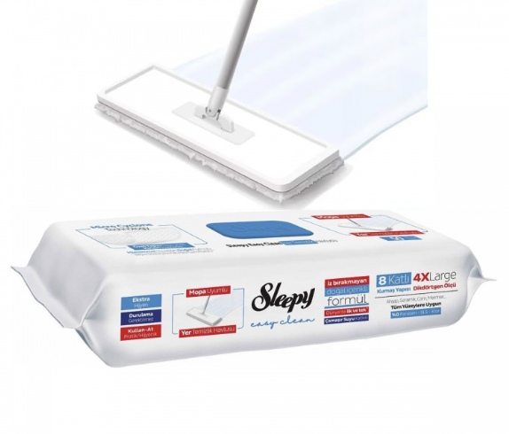 Sleepy Easy Clean – 4X Large Lingettes Sol pour Mop