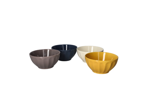 Set de 4 Bols à Dessert – Céramique Couleurs Assorties - Danny Home™
