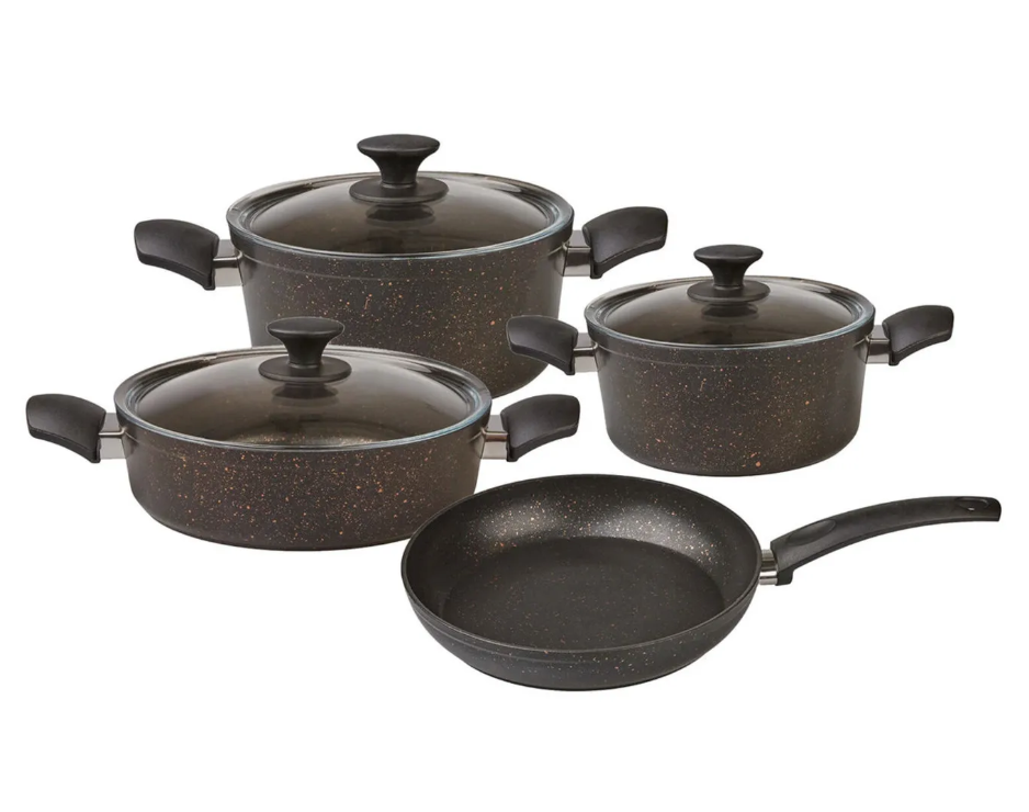 Karaca Blackgold Biogranite – Set de cuisson 7 pièces