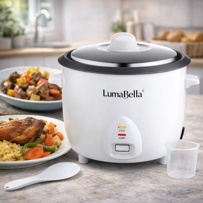 LumaBella – Cuiseur à Riz Électrique – 1.8L / 2.2L – Fonction Maintien au Chaud