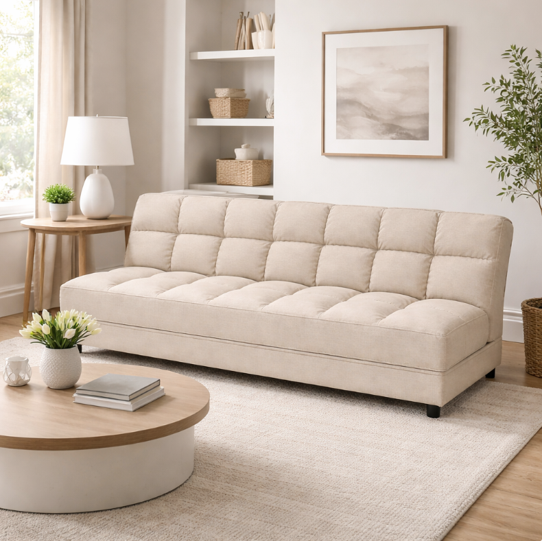 Canapé Beige 3 places – Design Moderne