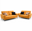 Canapé MILANO – Ensemble 3 places + 2 places – Tissu Jaune Moutarde (Orange)