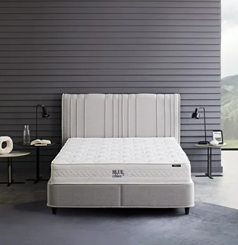 Ensemble de lit Yataş 3 tailles (90 × 200, 140 × 200, 160 × 200) – Sommier Canto beige et tête de lit Liven beige