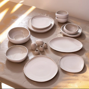 Karaca Earth Collection Cupid Ensemble de Vaisselle 55 Pièces pour 12 Personnes