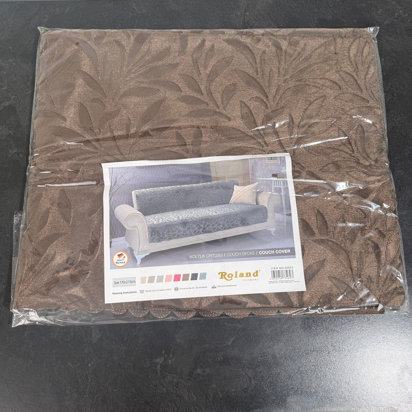 Housse de canapé Roland – 170×215 cm avec motif