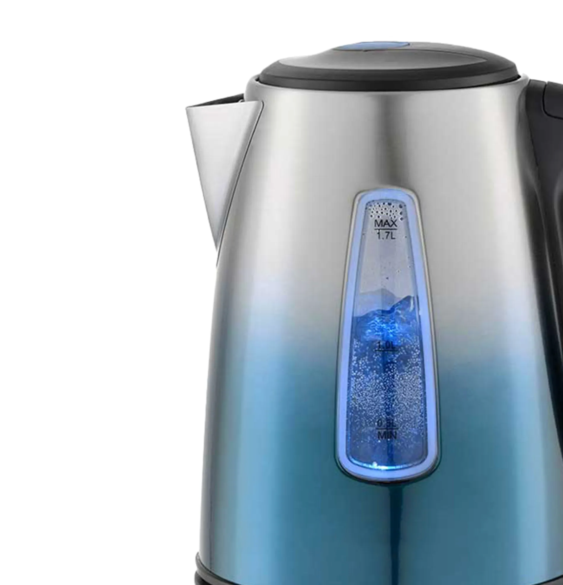 Michelino RVS waterkoker 1,7 liter rood of gradiënt blauw