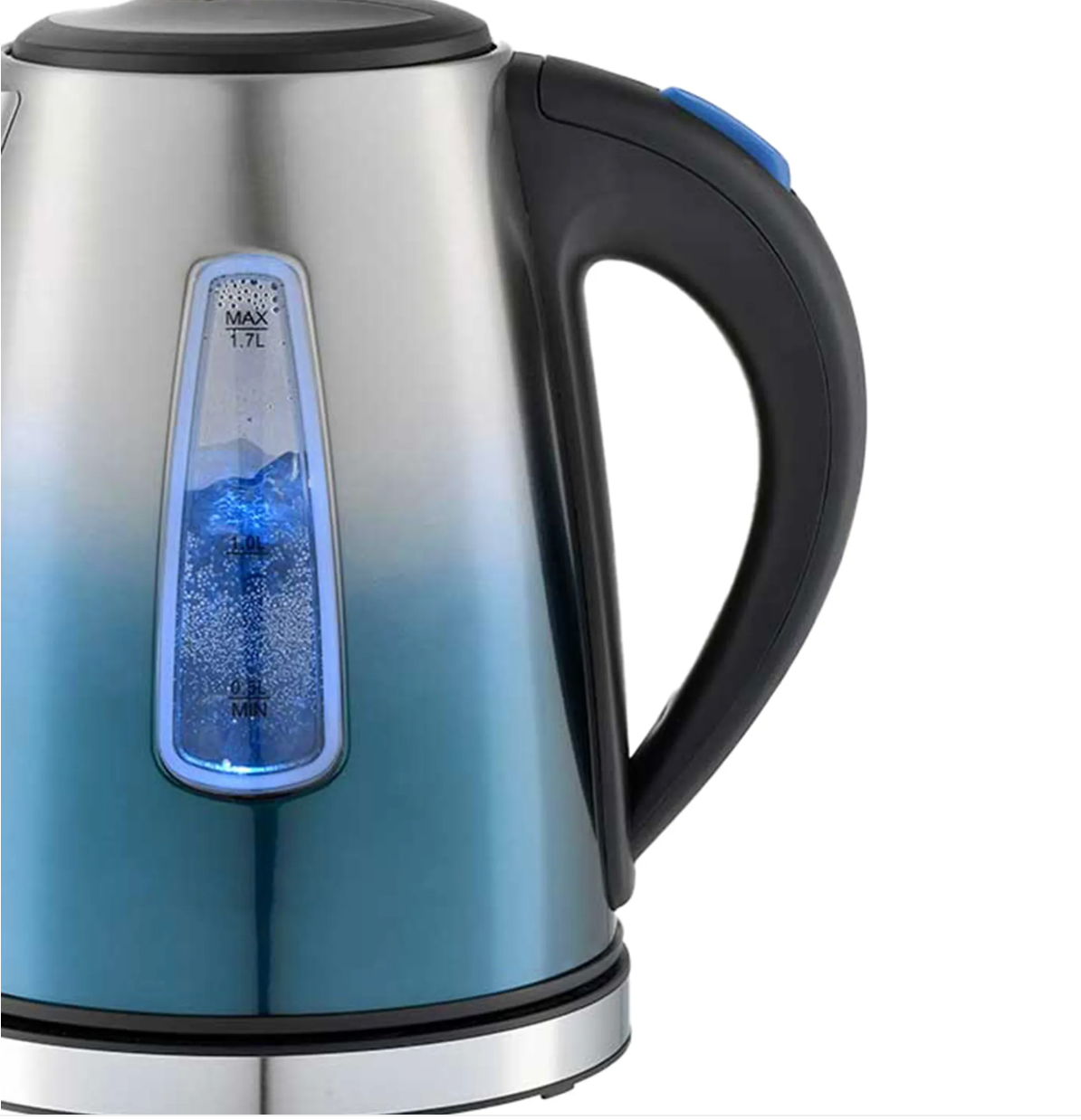Michelino RVS waterkoker 1,7 liter rood of gradiënt blauw