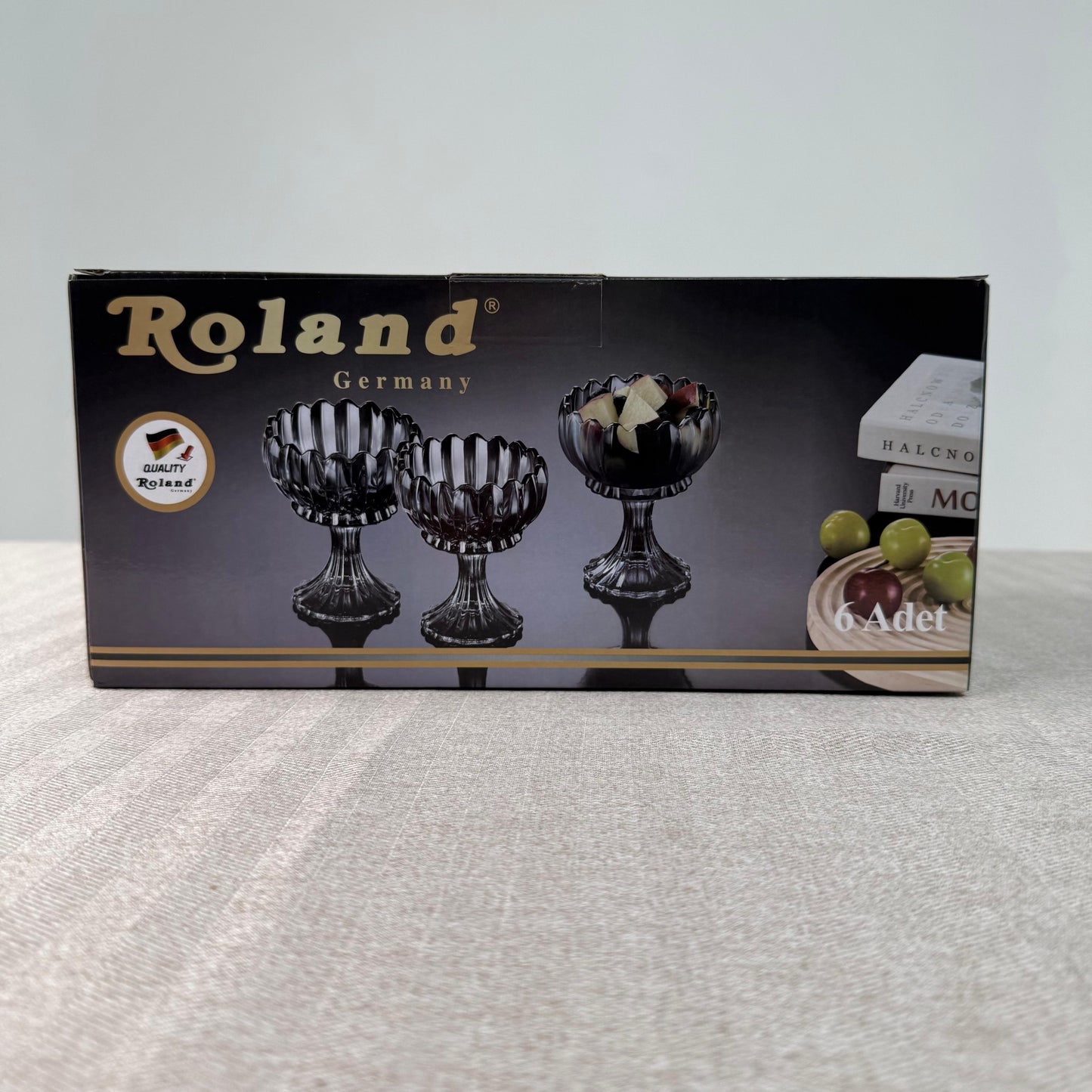 Set de Coupes à Glace – 6 Pièces en Verre Cristal