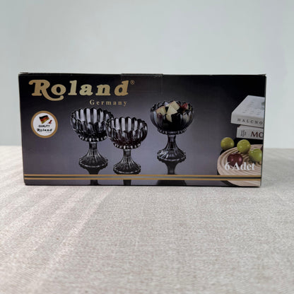 Set de Coupes à Glace – 6 Pièces en Verre Cristal